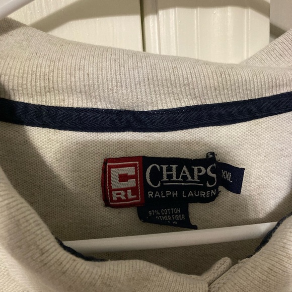 Chaps Light Gray Polo Shirt - Picture 4 of 5